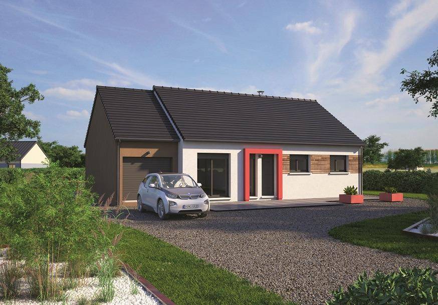 Programme terrain + maison à Saint-Jacques-sur-Darnétal en Seine-Maritime (76) de 80 m² à vendre au prix de 279858€ - 1