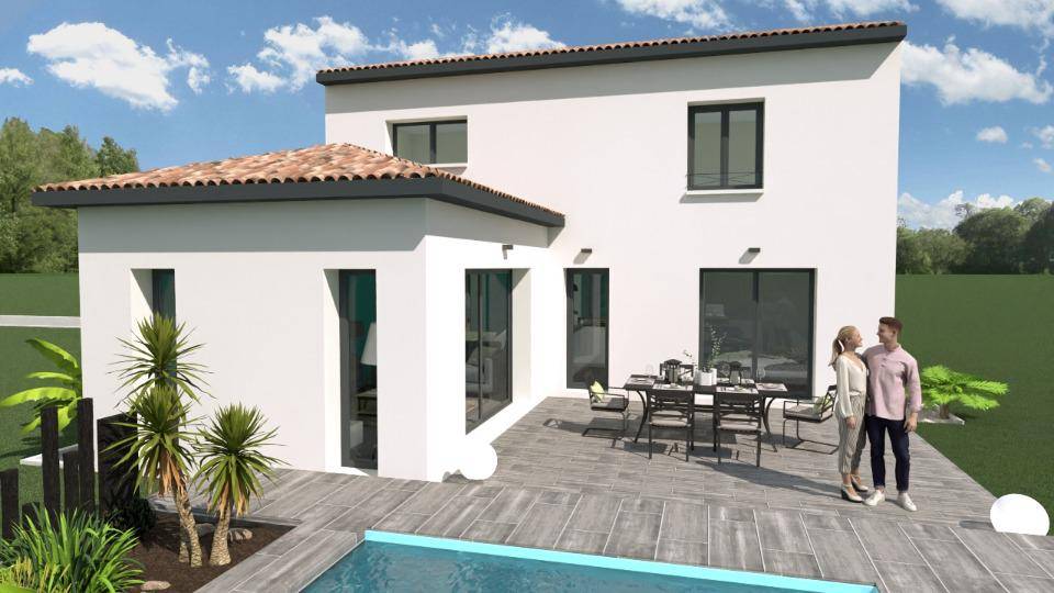 Programme terrain + maison à Allan en Drôme (26) de 121 m² à vendre au prix de 428000€ - 1