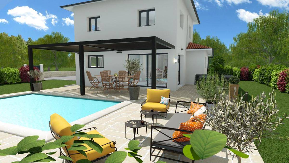 Programme terrain + maison à La Frette en Isère (38) de 120 m² à vendre au prix de 299500€ - 1