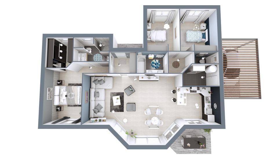 Programme terrain + maison à Bazas en Gironde (33) de 107 m² à vendre au prix de 244500€ - 4