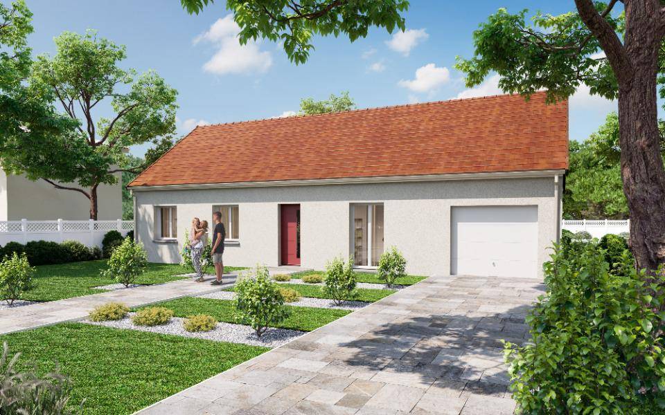 Programme terrain + maison à Issoudun en Indre (36) de 91 m² à vendre au prix de 185485€ - 1