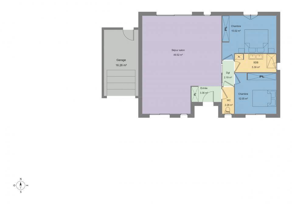 Programme terrain + maison à Vingrau en Pyrénées-Orientales (66) de 90 m² à vendre au prix de 264500€ - 3
