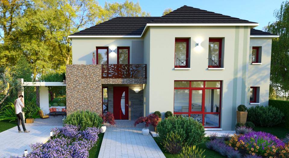 Programme terrain + maison à Villennes-sur-Seine en Yvelines (78) de 150 m² à vendre au prix de 980000€ - 1