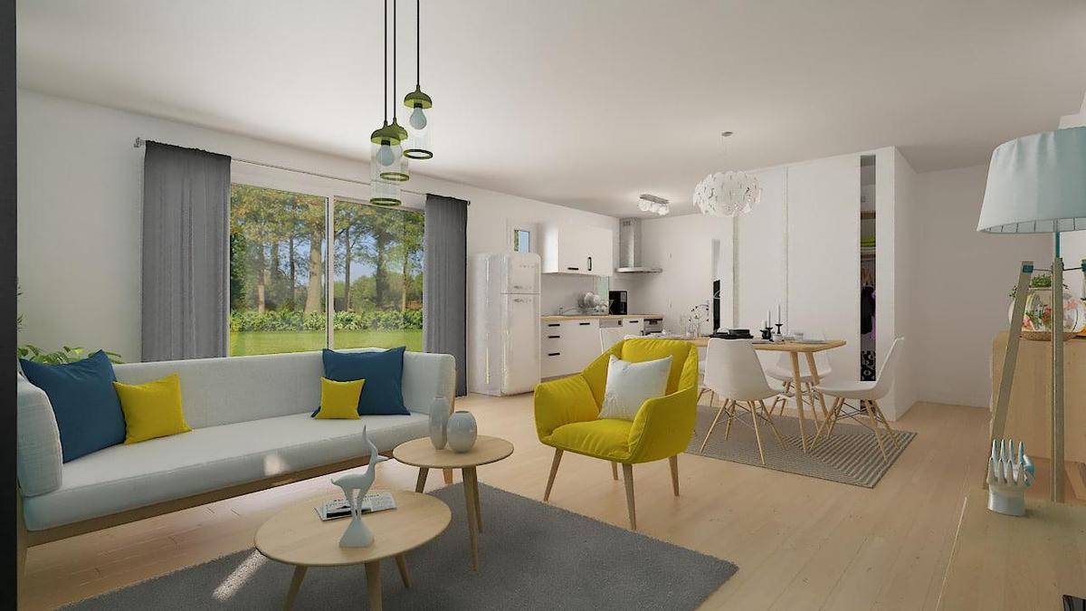 Programme terrain + maison à L'Houmeau en Charente-Maritime (17) de 90 m² à vendre au prix de 272998€ - 3