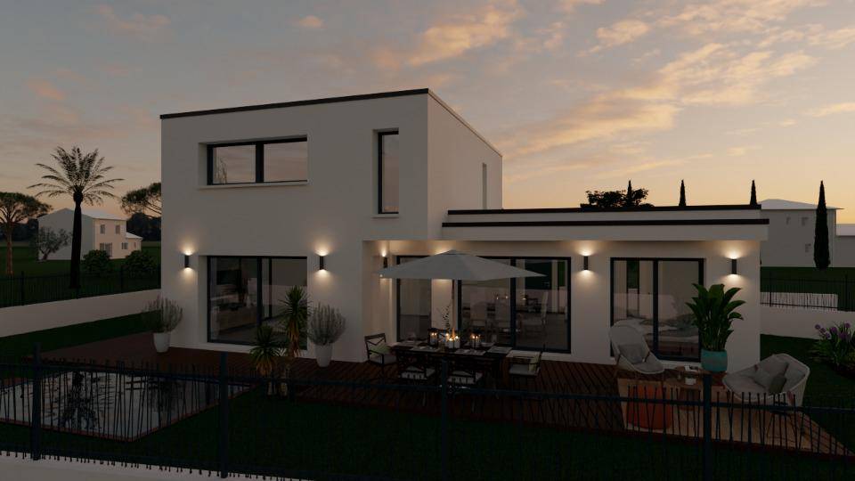 Programme terrain + maison à Hyères en Var (83) de 120 m² à vendre au prix de 660000€ - 1