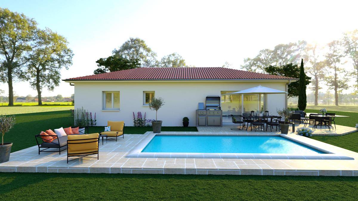 Programme terrain + maison à Saint-Just-Saint-Rambert en Loire (42) de 100 m² à vendre au prix de 249600€ - 1