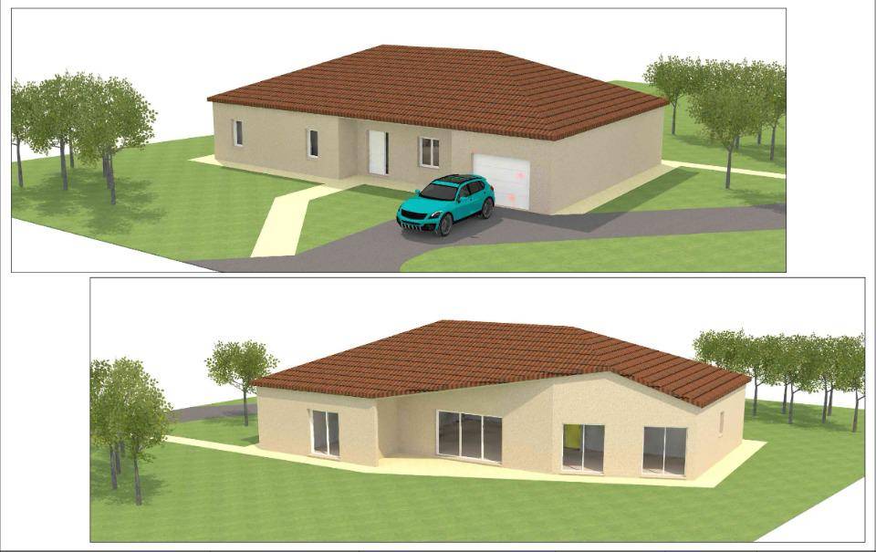 Programme terrain + maison à Saint-Sulpice-les-Feuilles en Haute-Vienne (87) de 137 m² à vendre au prix de 308700€ - 1