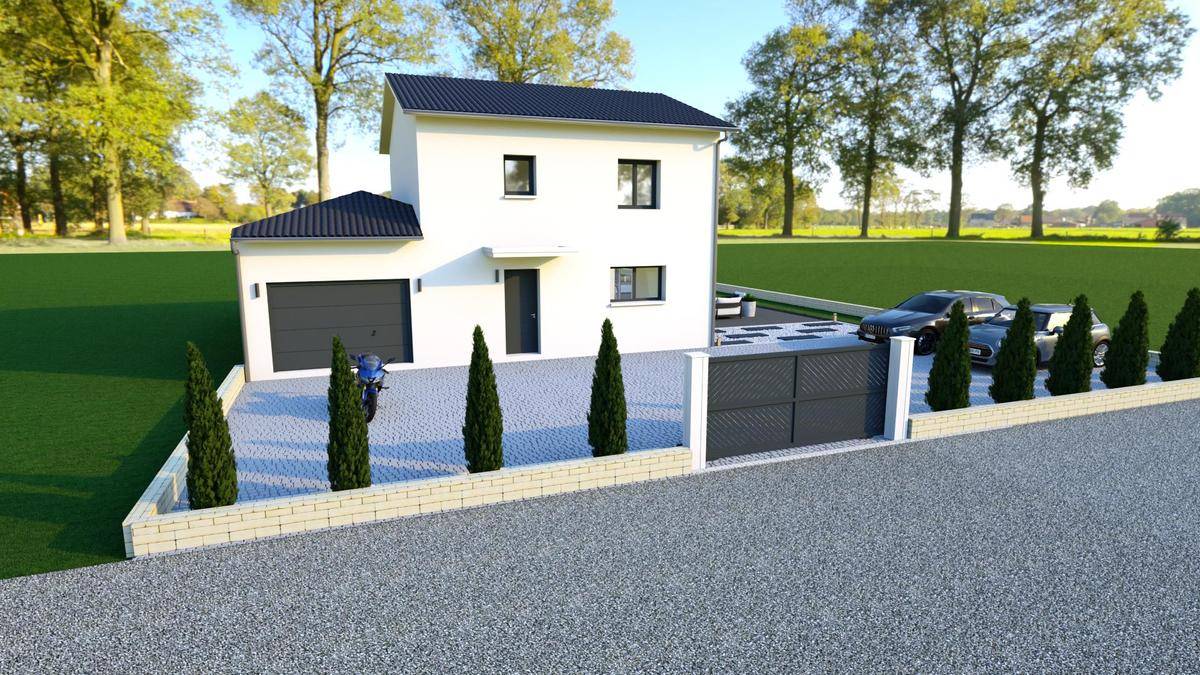 Programme terrain + maison à Trévoux en Ain (01) de 110 m² à vendre au prix de 334000€ - 1