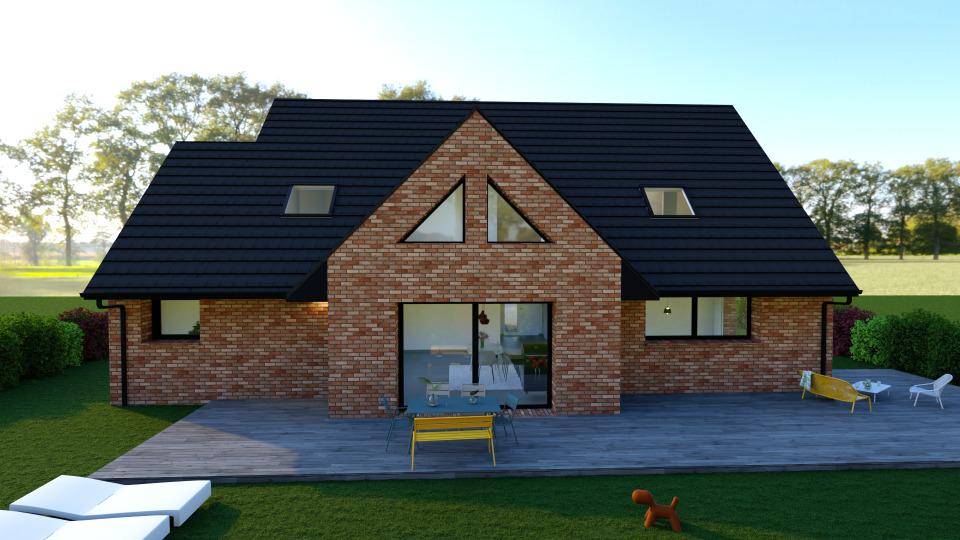 Programme terrain + maison à Aibes en Nord (59) de 170 m² à vendre au prix de 397200€ - 2