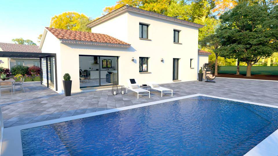Programme terrain + maison à Grimaud en Var (83) de 113 m² à vendre au prix de 985000€ - 1