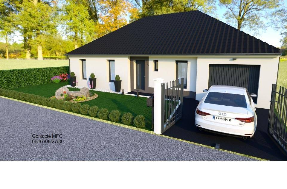 Programme terrain + maison à Lens en Pas-de-Calais (62) de 95 m² à vendre au prix de 238265€ - 1