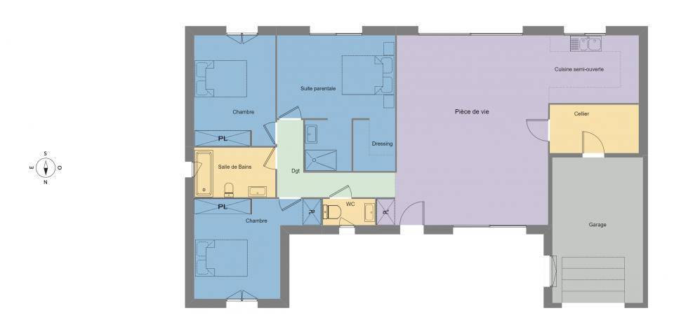 Programme terrain + maison à Cabestany en Pyrénées-Orientales (66) de 120 m² à vendre au prix de 724000€ - 4