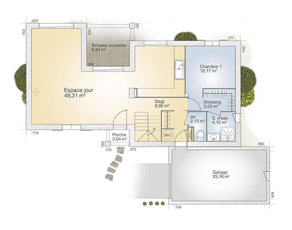 Programme terrain + maison à Murviel-lès-Béziers en Hérault (34) de 125 m² à vendre au prix de 485000€ - 4