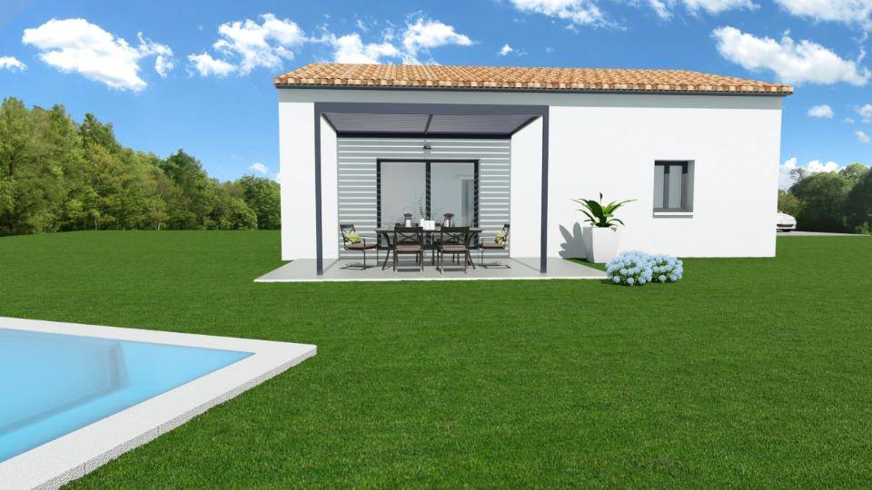Programme terrain + maison à Saint-Étienne-de-Fontbellon en Ardèche (07) de 96 m² à vendre au prix de 284000€ - 1