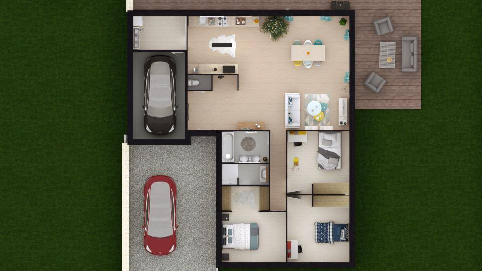 Programme terrain + maison à Pouzay en Indre-et-Loire (37) de 120 m² à vendre au prix de 246000€ - 3