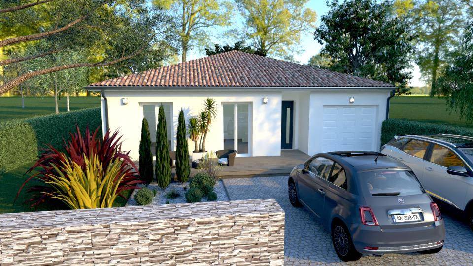 Programme terrain + maison à Mérignac en Gironde (33) de 88 m² à vendre au prix de 429000€ - 1