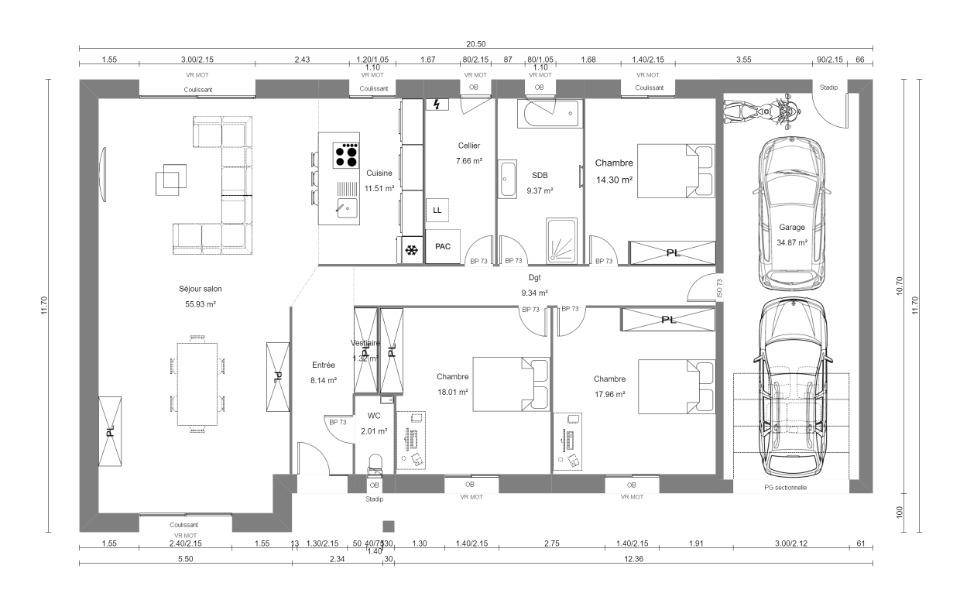 Programme terrain + maison à Fontaine-au-Pire en Nord (59) de 155 m² à vendre au prix de 425000€ - 4