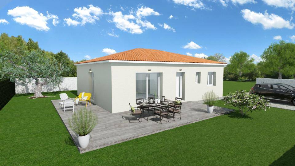 Programme terrain + maison à Bellegarde-en-Forez en Loire (42) de 80 m² à vendre au prix de 238000€ - 1