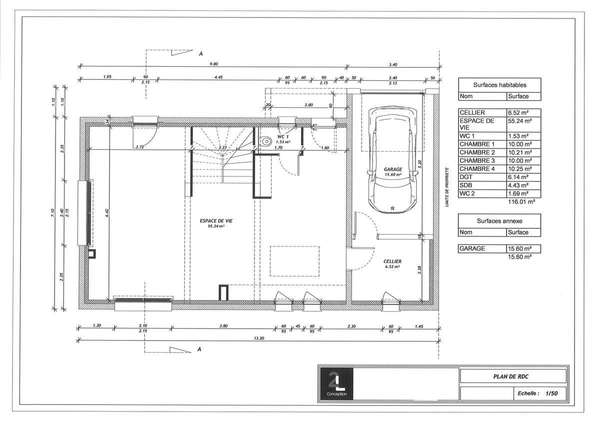Programme terrain + maison à Décines-Charpieu en Rhône (69) de 115 m² à vendre au prix de 514500€ - 4