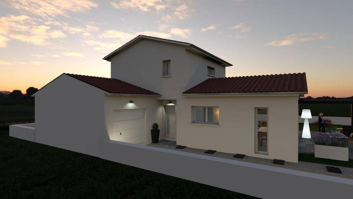 Programme terrain + maison à Crêches-sur-Saône en Saône-et-Loire (71) de 96 m² à vendre au prix de 259000€ - 1