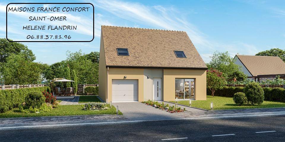 Programme terrain + maison à Mametz en Pas-de-Calais (62) de 110 m² à vendre au prix de 263212€ - 3