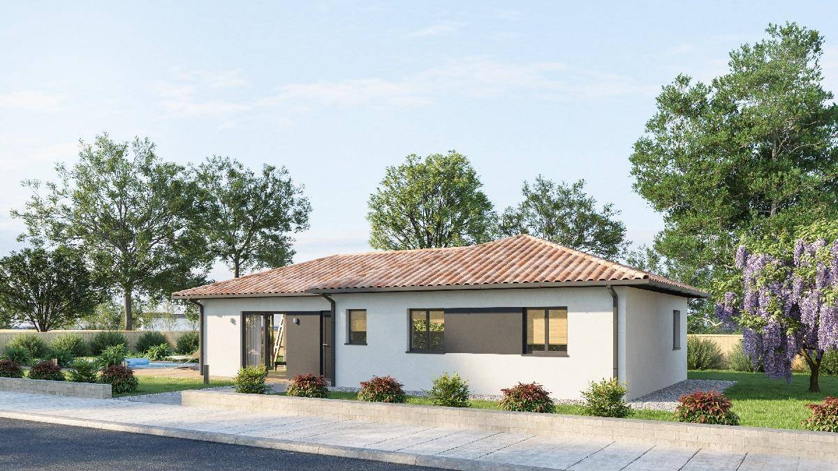Programme terrain + maison à La Douze en Dordogne (24) de 81 m² à vendre au prix de 187300€ - 1