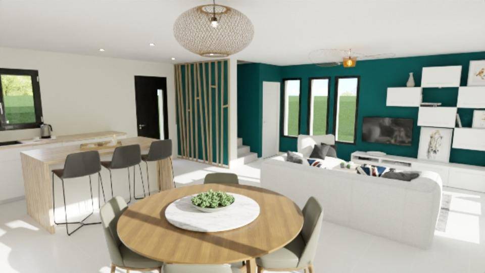 Programme terrain + maison à Saint-Étienne-de-Fontbellon en Ardèche (07) de 87 m² à vendre au prix de 289400€ - 3