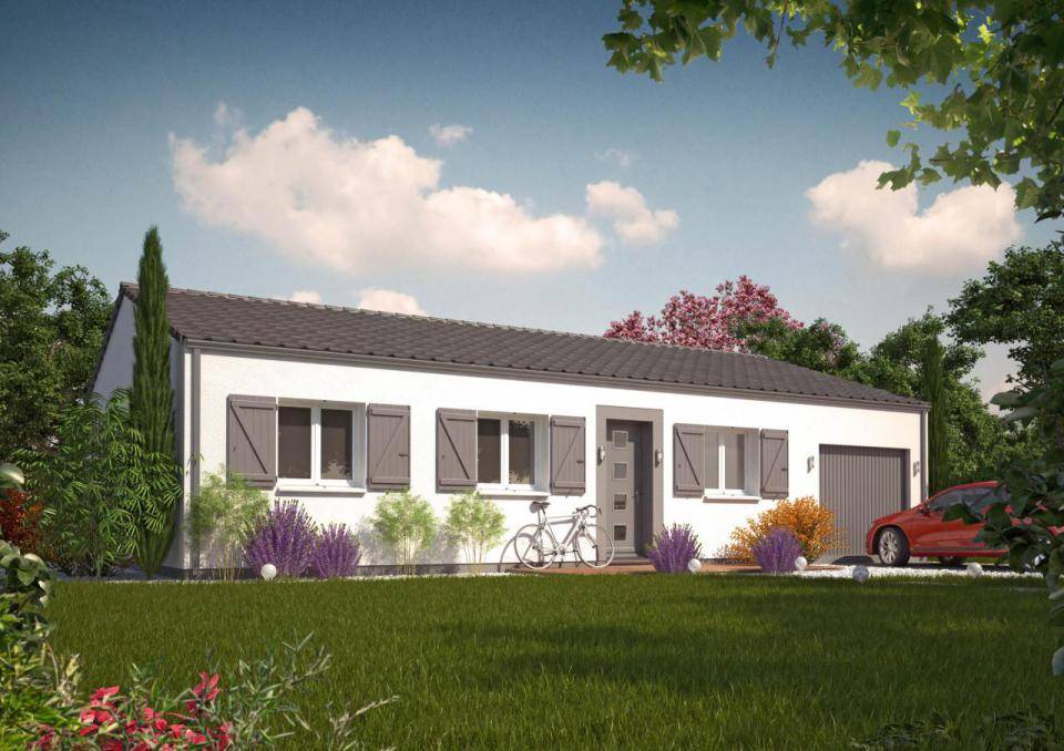 Programme terrain + maison à Grézet-Cavagnan en Lot-et-Garonne (47) de 90 m² à vendre au prix de 181000€ - 1