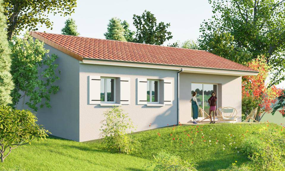 Programme terrain + maison à Figeac en Lot (46) de 85 m² à vendre au prix de 228500€ - 1