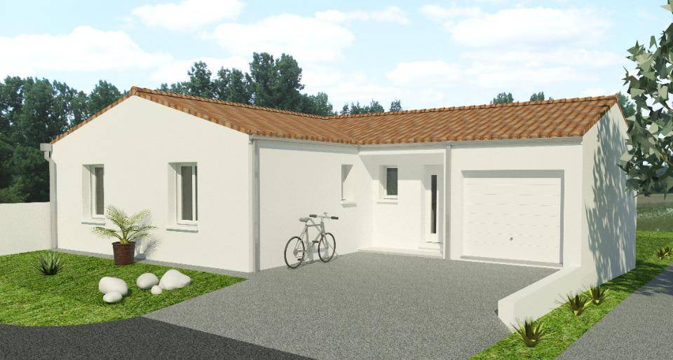 Programme terrain + maison à Saint-Germain-de-Montbron en Charente (16) de 90 m² à vendre au prix de 204900€ - 1