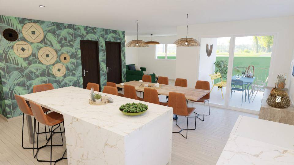 Programme terrain + maison à Vals-les-Bains en Ardèche (07) de 105 m² à vendre au prix de 364850€ - 4