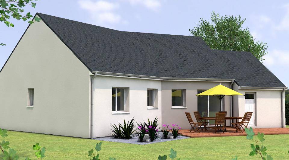 Programme terrain + maison à Val d'Erdre-Auxence en Maine-et-Loire (49) de 90 m² à vendre au prix de 225900€ - 2