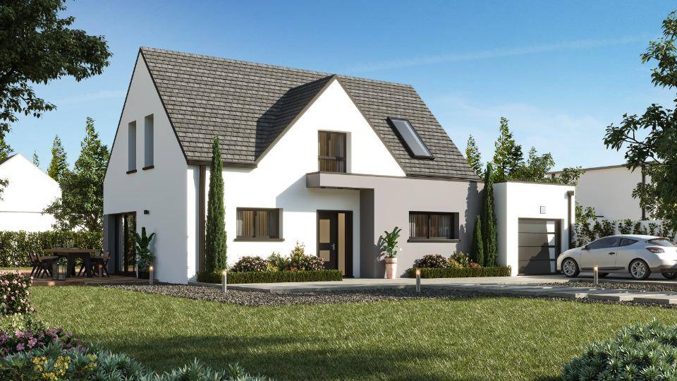 Programme terrain + maison à Guipavas en Finistère (29) de 125 m² à vendre au prix de 439800€ - 1