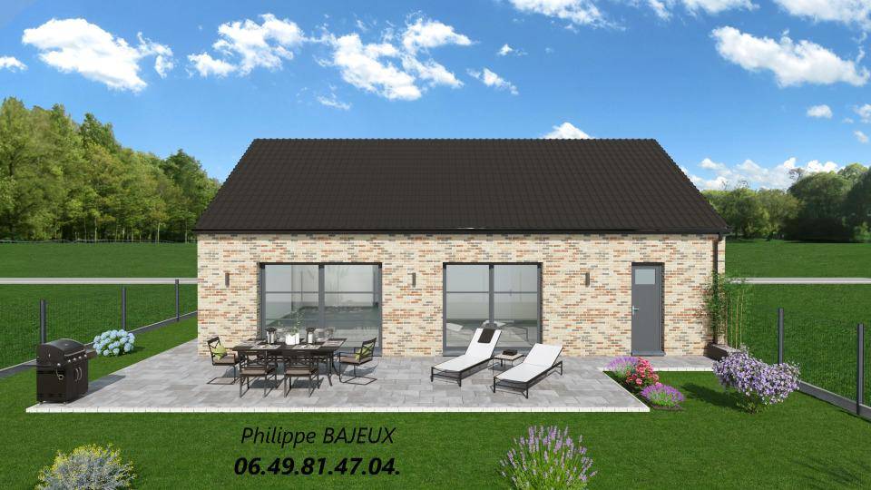 Programme terrain + maison à Lauwin-Planque en Nord (59) de 106 m² à vendre au prix de 341529€ - 3