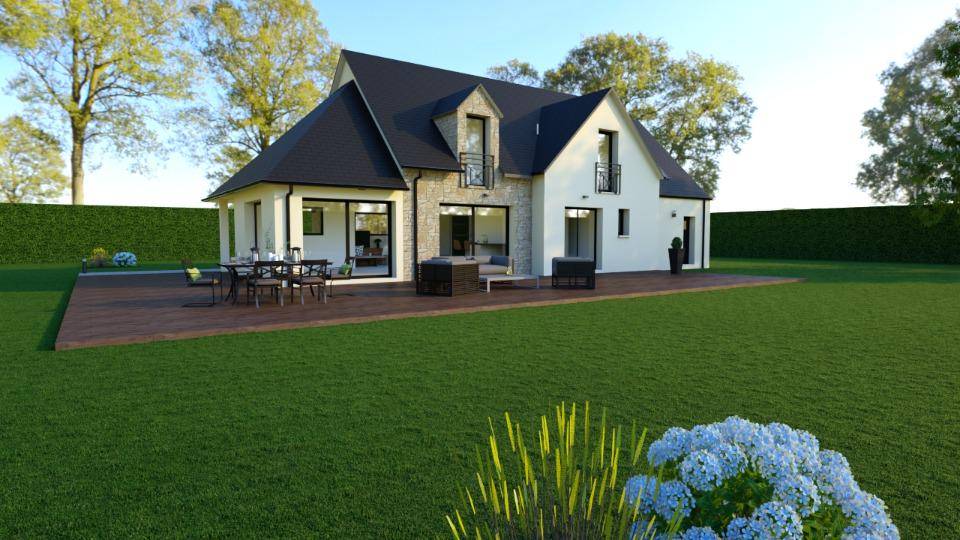 Programme terrain + maison à Grangues en Calvados (14) de 160 m² à vendre au prix de 547500€ - 1