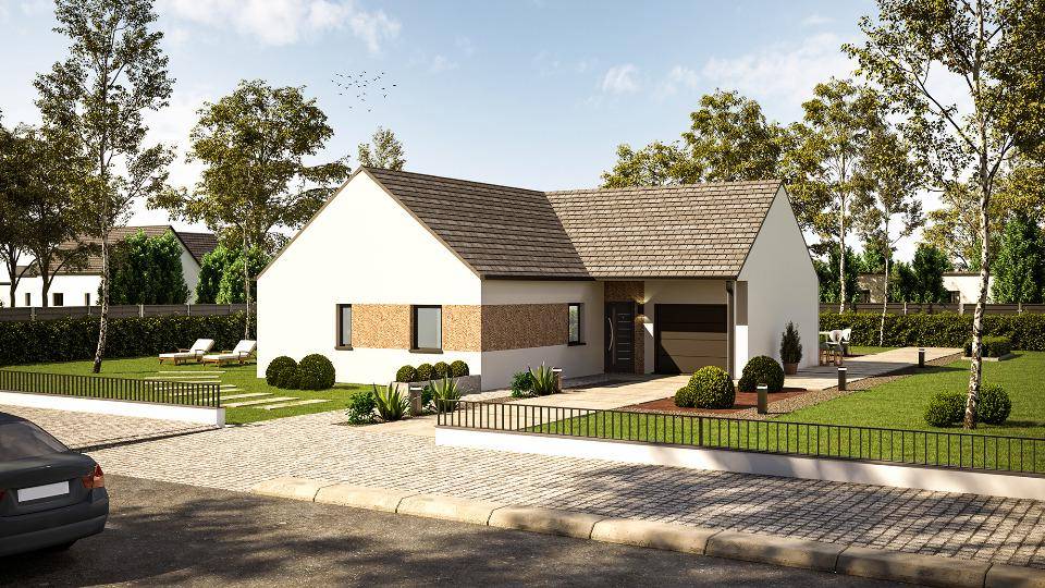 Programme terrain + maison à Saint-Méen-le-Grand en Ille-et-Vilaine (35) de 85 m² à vendre au prix de 234900€ - 1