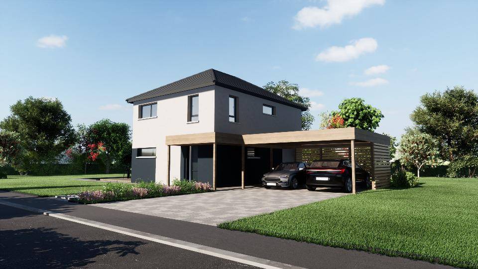 Programme terrain + maison à Balgau en Haut-Rhin (68) de 119 m² à vendre au prix de 384120€ - 1