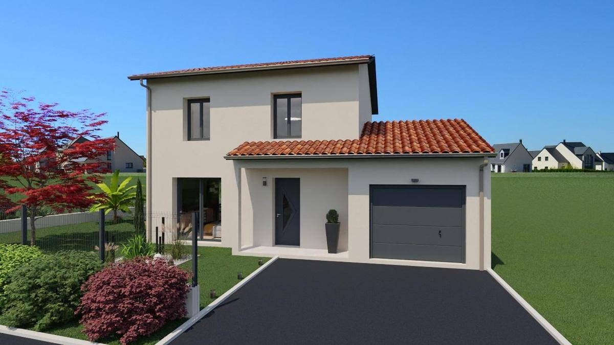 Programme terrain + maison à Romanèche-Thorins en Saône-et-Loire (71) de 87 m² à vendre au prix de 246400€ - 2