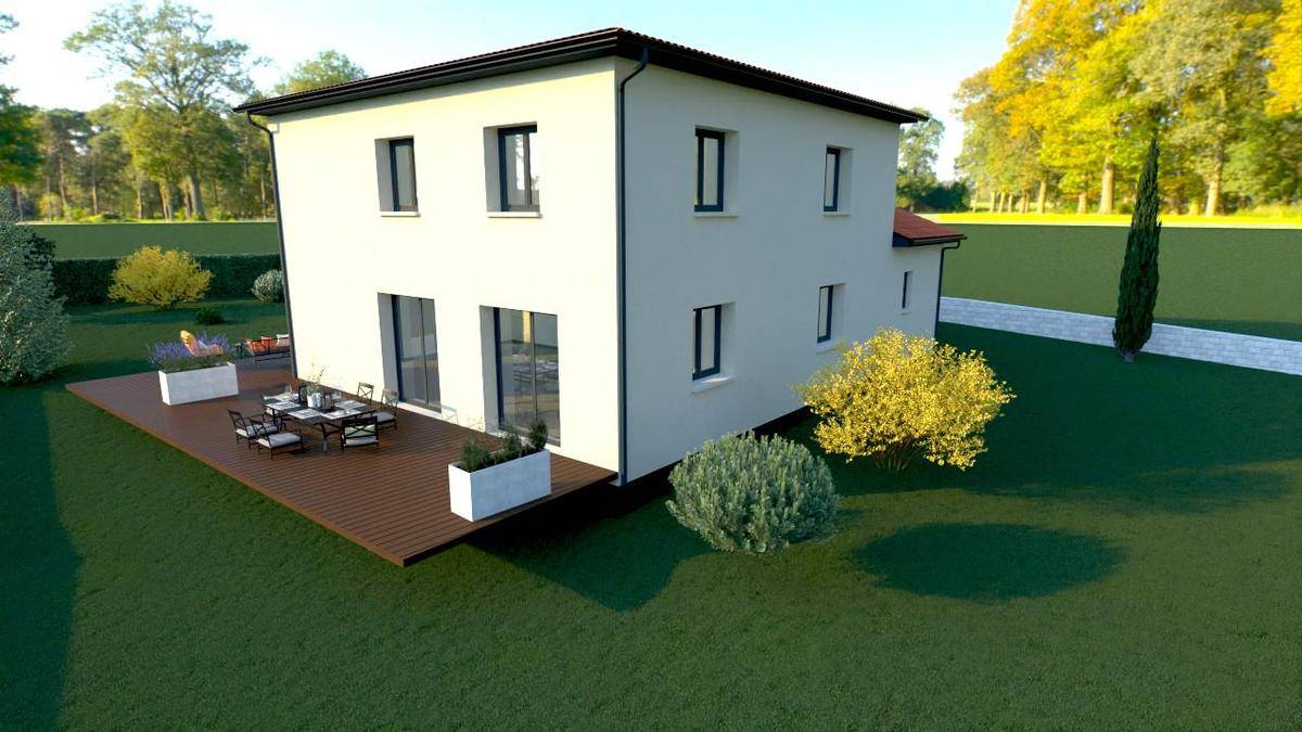 Programme terrain + maison à Beauvallon en Rhône (69) de 136 m² à vendre au prix de 540800€ - 2