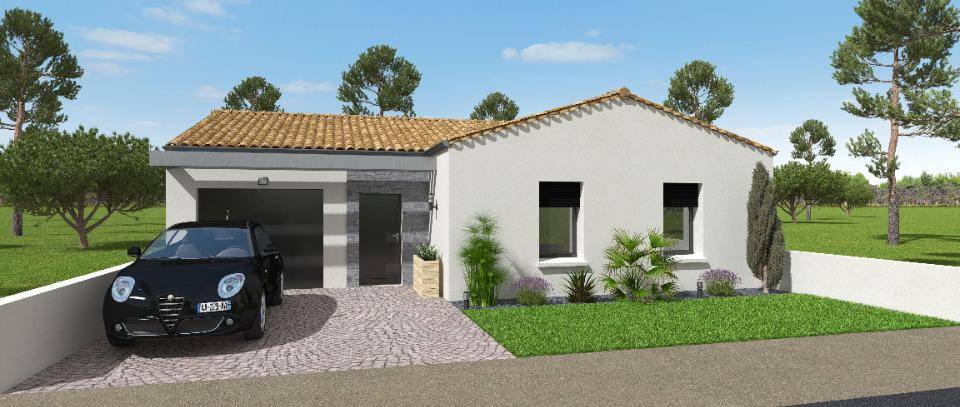 Programme terrain + maison à Saint-Georges-du-Bois en Charente-Maritime (17) de 90 m² à vendre au prix de 193000€ - 1