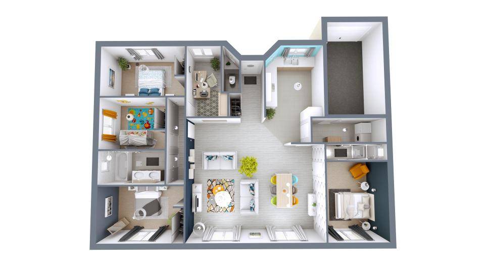 Programme terrain + maison à Bazas en Gironde (33) de 84 m² à vendre au prix de 219800€ - 3