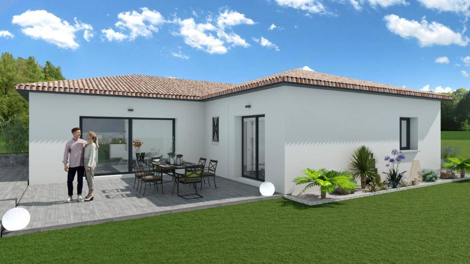 Programme terrain + maison à La Voulte-sur-Rhône en Ardèche (07) de 134 m² à vendre au prix de 373000€ - 2
