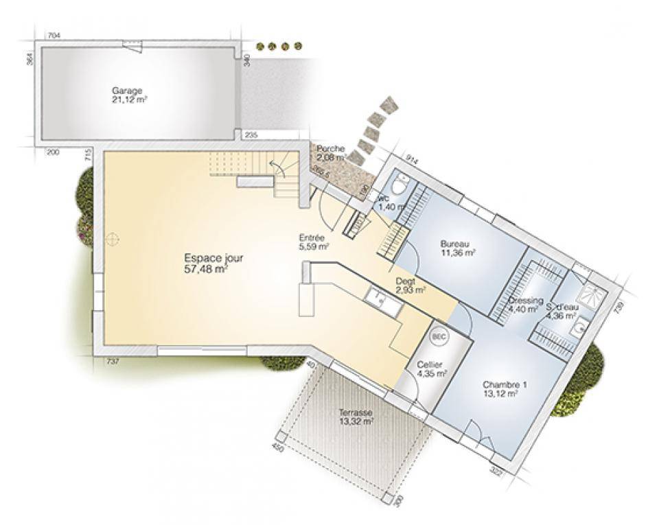 Programme terrain + maison à Castelnou en Pyrénées-Orientales (66) de 145 m² à vendre au prix de 554900€ - 4