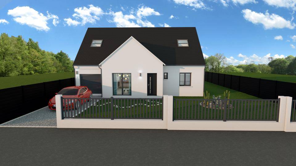 Programme terrain + maison à Saché en Indre-et-Loire (37) de 126 m² à vendre au prix de 283100€ - 1