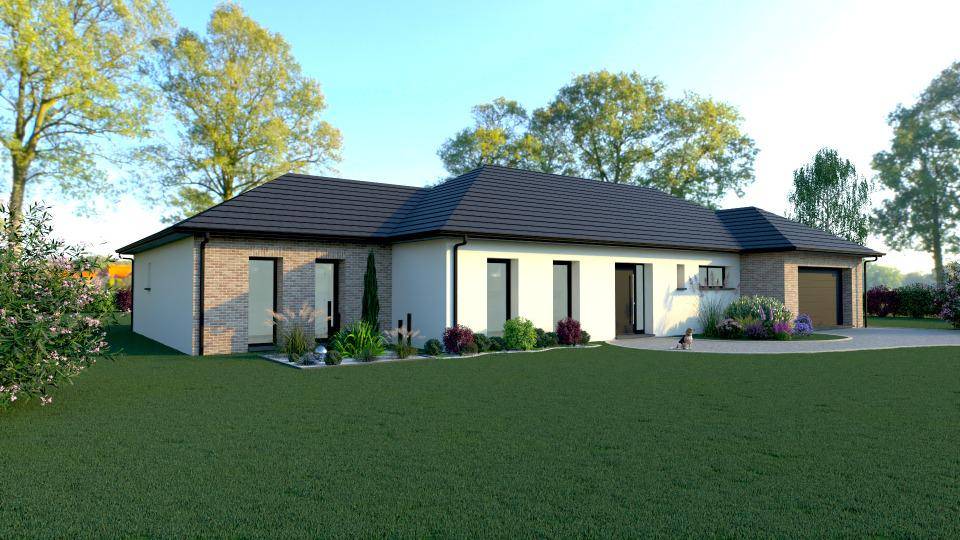 Programme terrain + maison à Saint-Quentin en Aisne (02) de 150 m² à vendre au prix de 381100€ - 2
