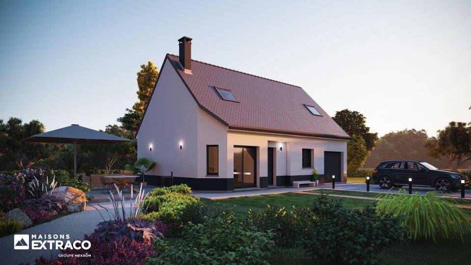 Programme terrain + maison à Bennecourt en Yvelines (78) de 100 m² à vendre au prix de 276600€ - 1
