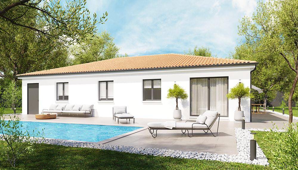 Programme terrain + maison à Coursac en Dordogne (24) de 74 m² à vendre au prix de 178349€ - 2