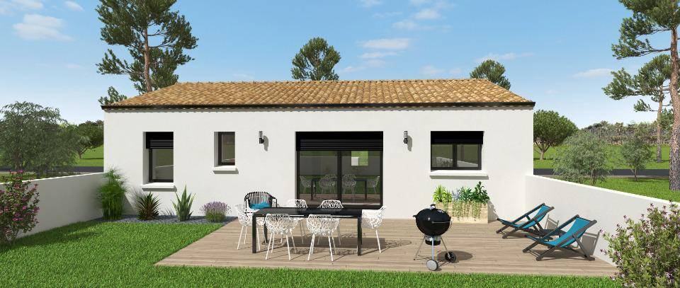 Programme terrain + maison à Forges en Charente-Maritime (17) de 65 m² à vendre au prix de 191900€ - 2