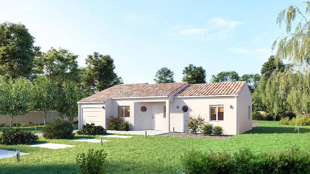 Programme terrain + maison à Sainte-Orse en Dordogne (24) de 80 m² à vendre au prix de 145800€ - 1