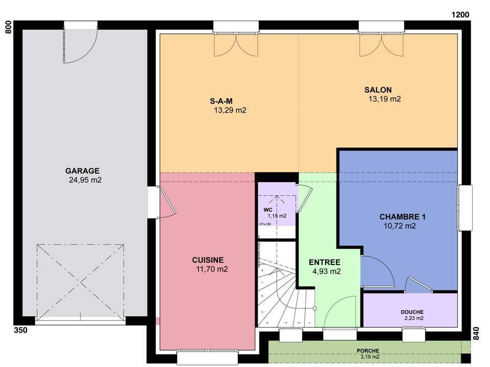 Programme terrain + maison à Lorry-Mardigny en Moselle (57) de 92 m² à vendre au prix de 259000€ - 4
